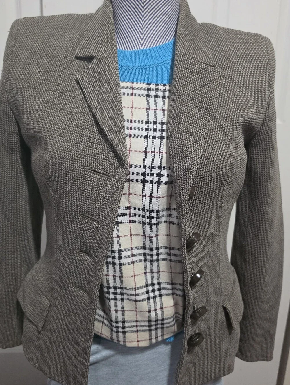 Dior Women's Brown Tweed Jacket - Classic Tailored Coat